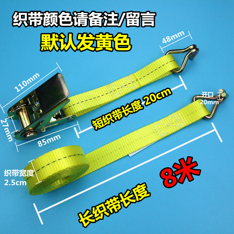 Go on road trip goods binding belt ratchet tightener for automobile