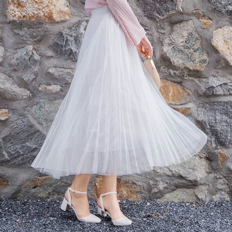 Flowing Cloud Gauze Skirt