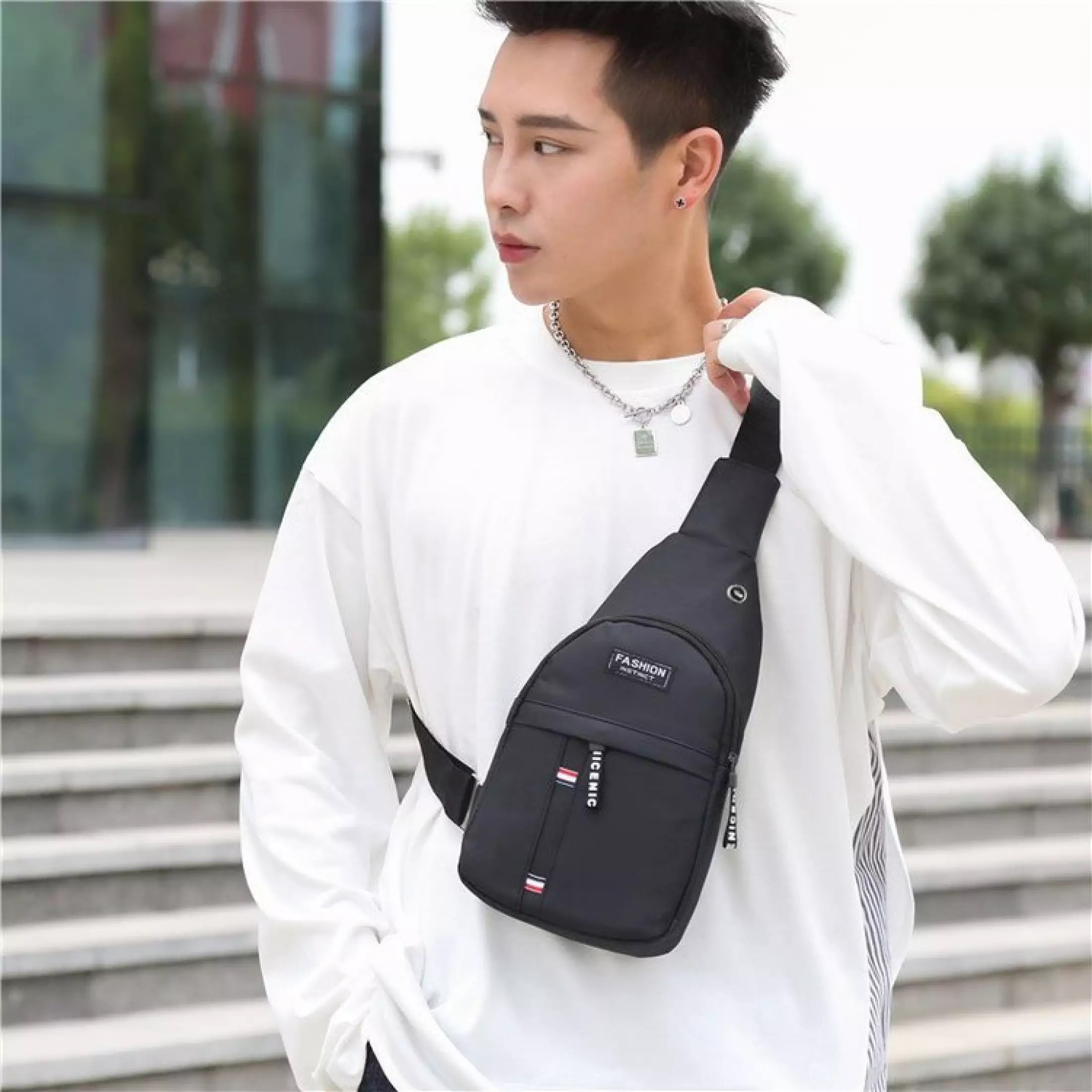 Original korean for men chest bag men's chest bag shoulder