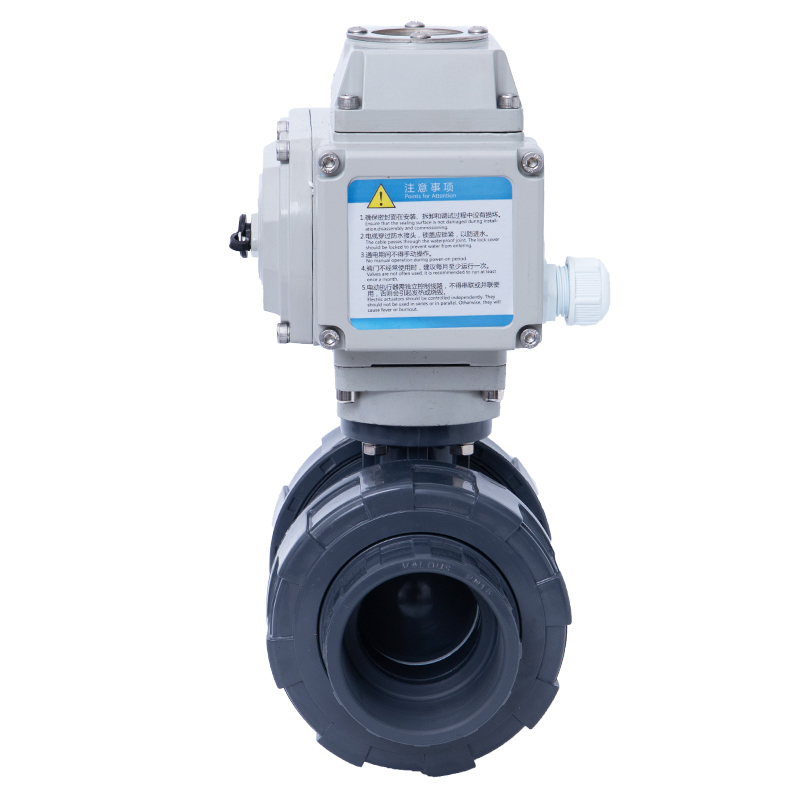 Electric plastic ball valve UPV electric ball valve electric PVC