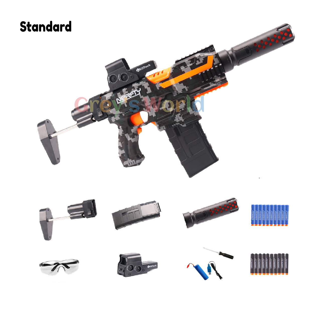 [Grey's World]M416 soft bullet toy gun, storm blaster, electric nerf ...