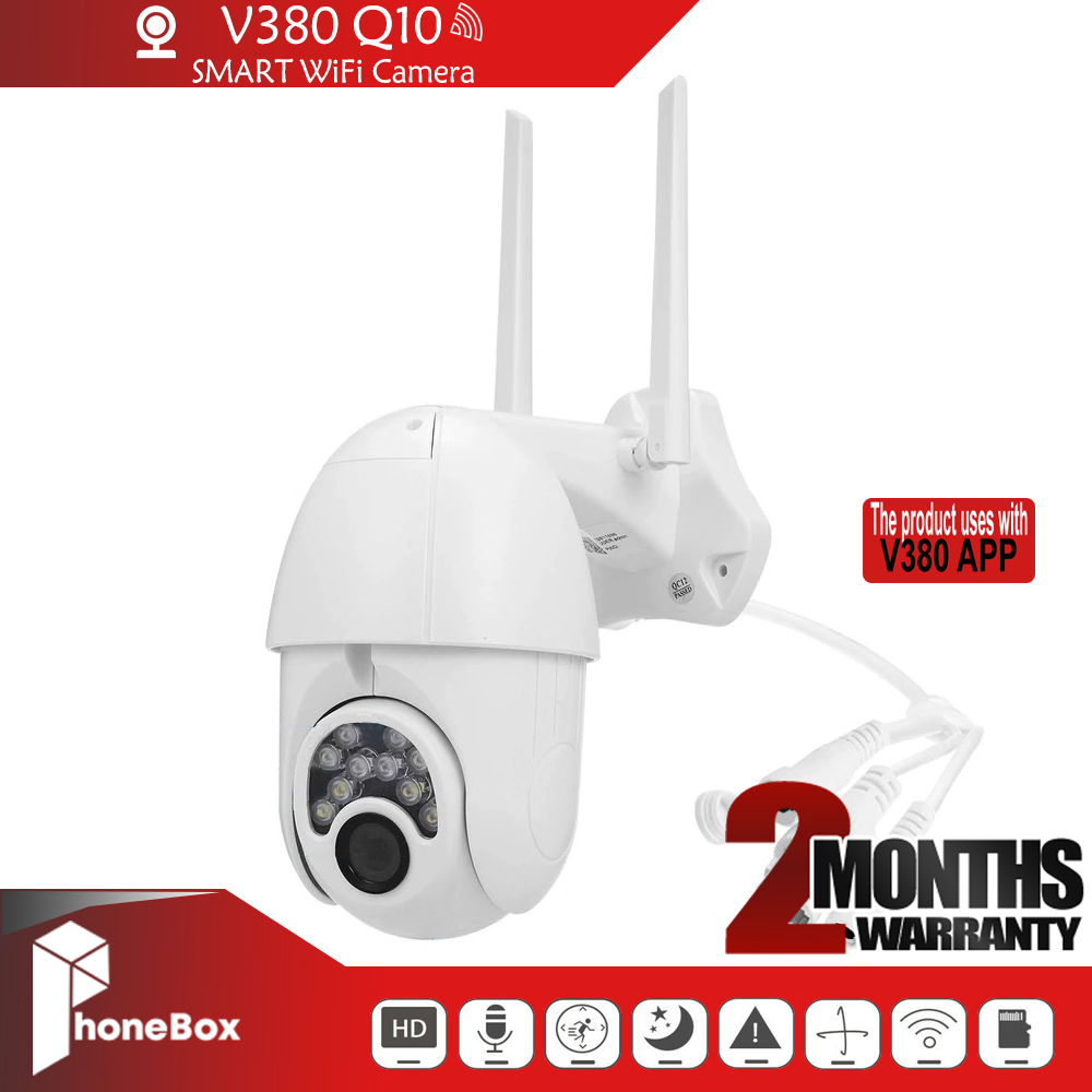 V380 Q10 IP CAM WIFI Camera Monitor Indoor Outdoor 1080p HD Dome IP Camera CCTV Security Cameras Home Surveillance IR-CUT Baby Monitor	