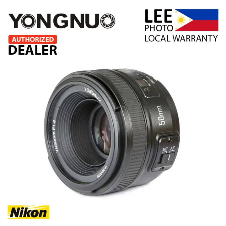 Yongnuo 50mm F 1 8 Autofocus Lens For Nikon Cameras Lee Photo Lazada Ph