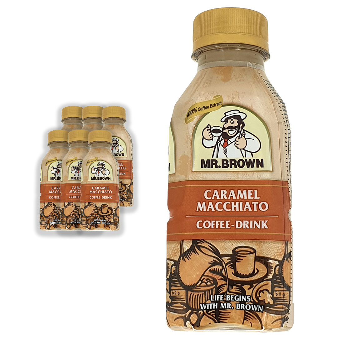 Mr. Brown Caramel Macchiato Coffee 330ML Sold by 6 Lazada PH