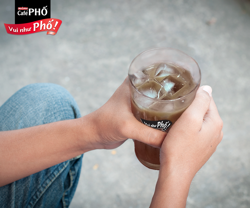 MacCoffee Cafe Pho Instant Iced Milk Coffee, 10 Sachets x 24g (Cafe PHO