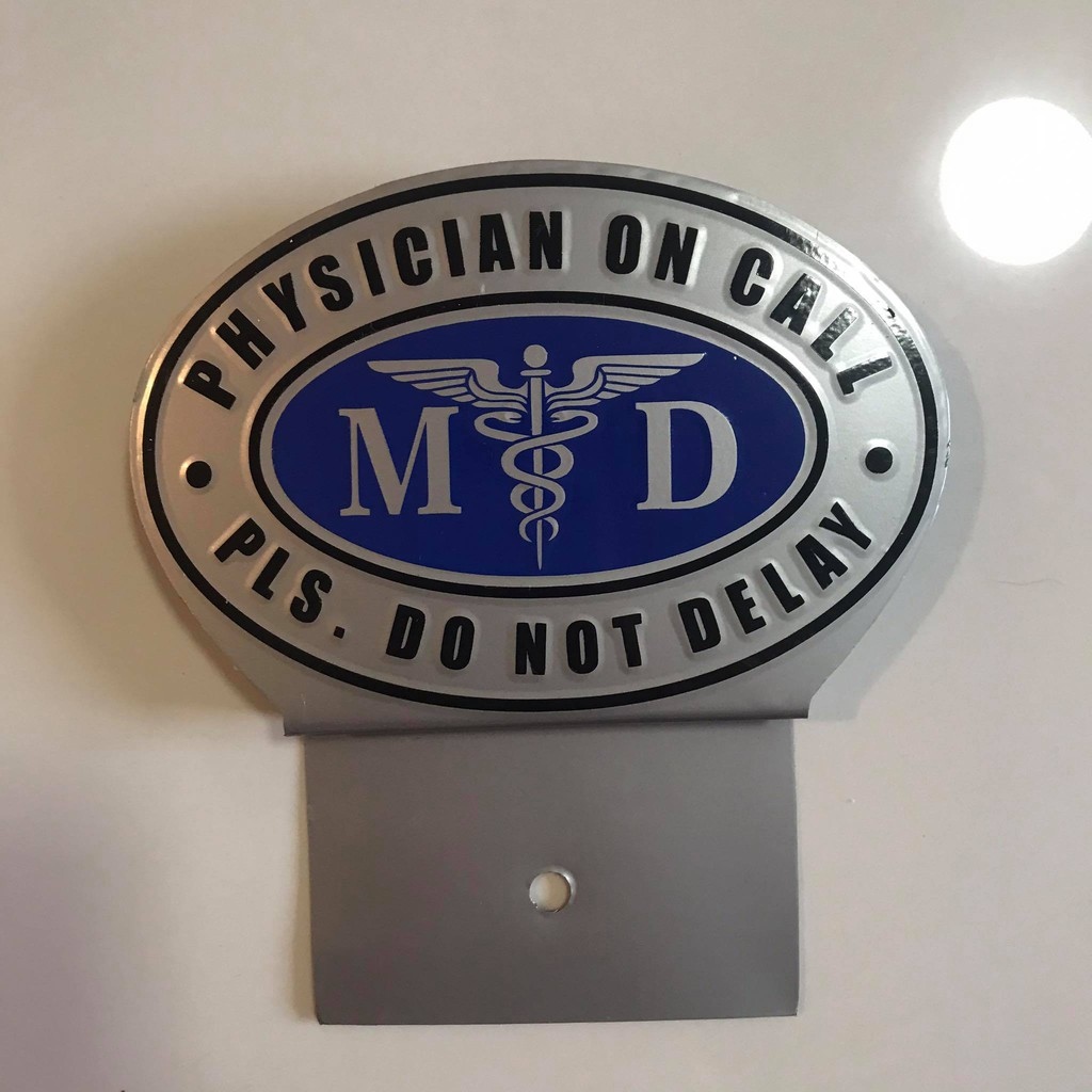 MD Physician / Doctors On Call Profession Badge Car Emblem Exterior