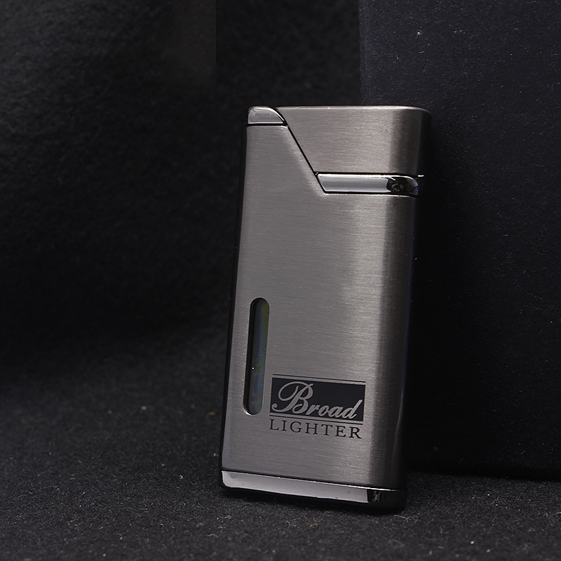 Broad Metal Lighter Refillable Metal Lighter Pocket Size Easy Handle