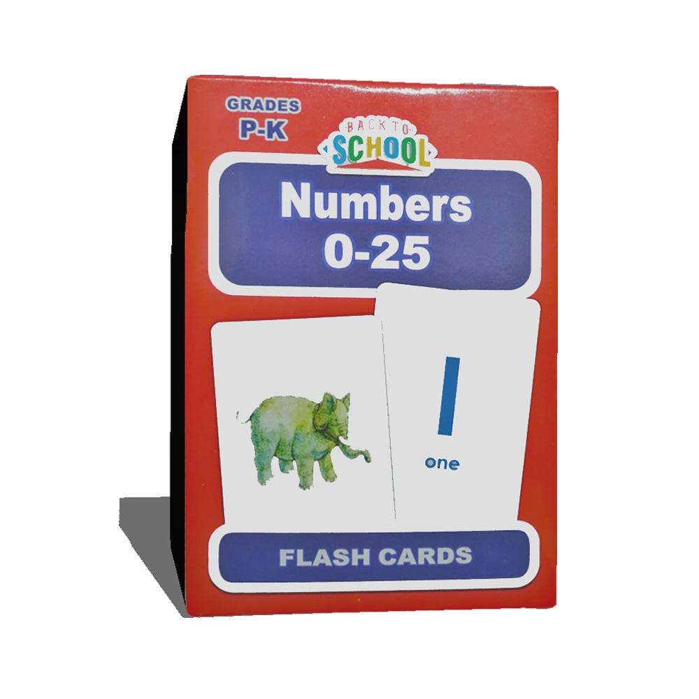 Math Counting Numbers 0-25 Flash Cards For Kids - Pocket Sized | Lazada PH