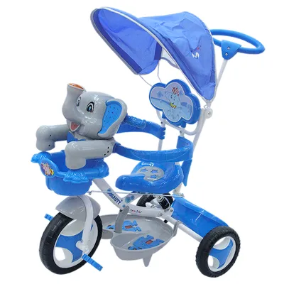 MoonBaby MB-3104AP Elephant Tricycle (Blue-Grey)