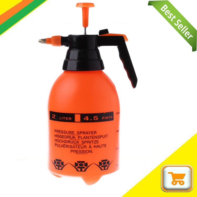 Portable 2.0L Chemical Sprayer Pressure Garden Spray Bottle Handheld