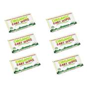 Organic Baby Wipes 80's Pack of 6