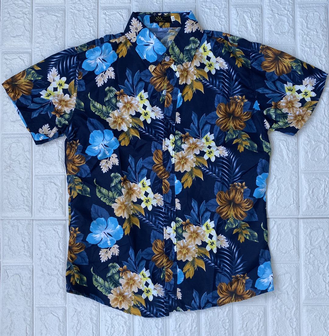 SUMMER HAWAIIAN PARTY FLORAL POLO SHIRT UNISEX Lazada PH