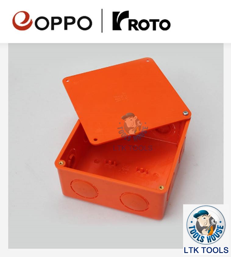 LTK eOPPO SQUARE BOX 5×5 JUNCTION BOX FOR ELECTRICAL WIRING WUT-005 ...