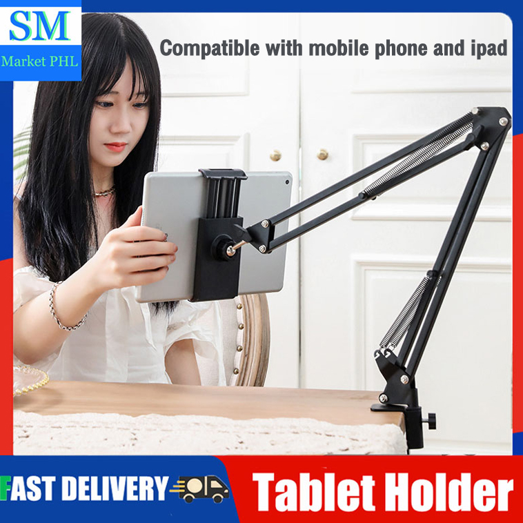 Universal Phone Holder Long Arm Tablet Stand Holder For Bed Clip Lazy
