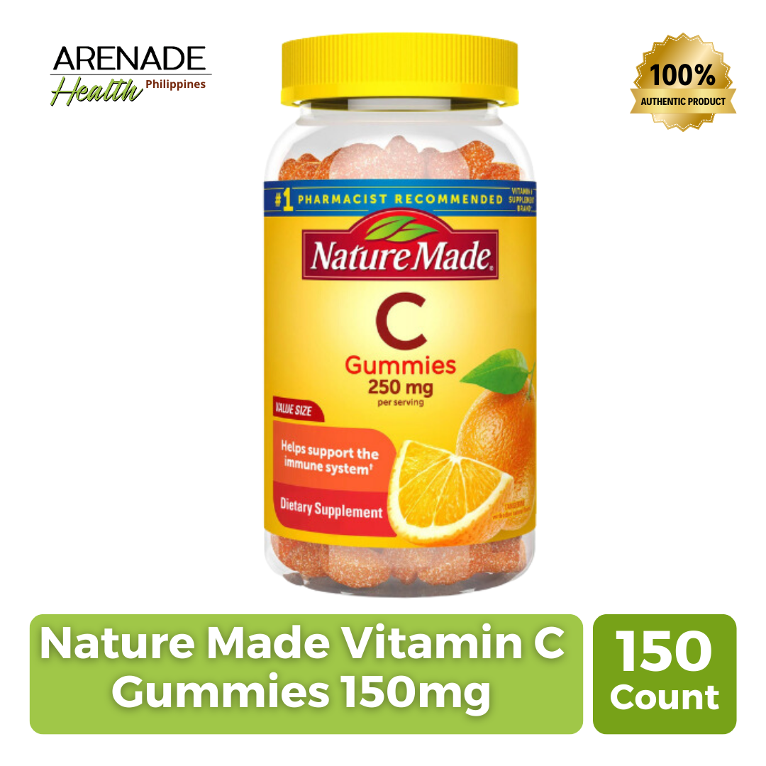 Nature Made Vitamin C 250 mg per serving, Dietary Supplement for Immune  Support, 150 Gummies, 75 Day Supply