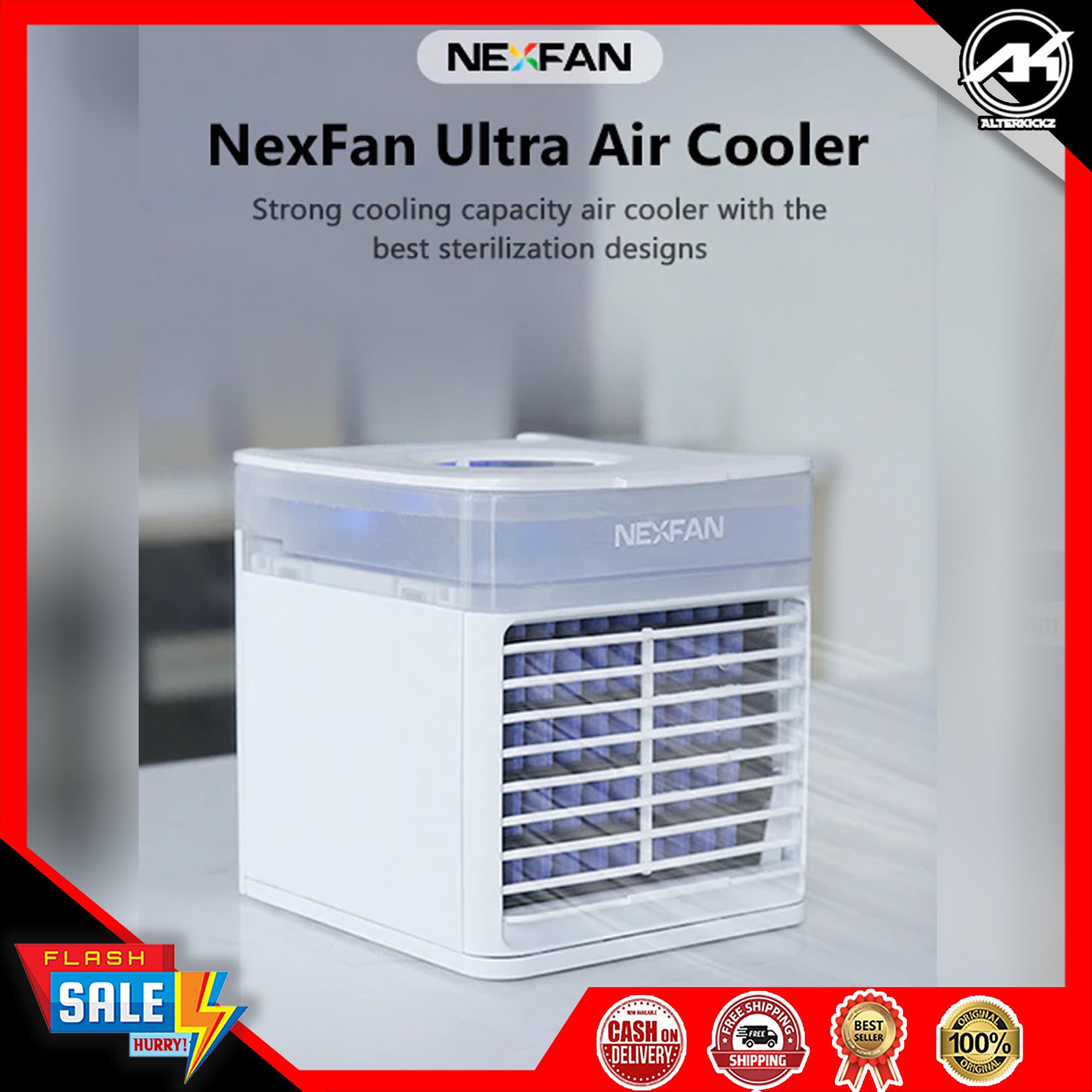 ORIGINAL NEXFAN 3X ULTRA AIR COOLER FAST COOLING AIR CONDITIONER PORTABLE AC POWERFUL COOLING