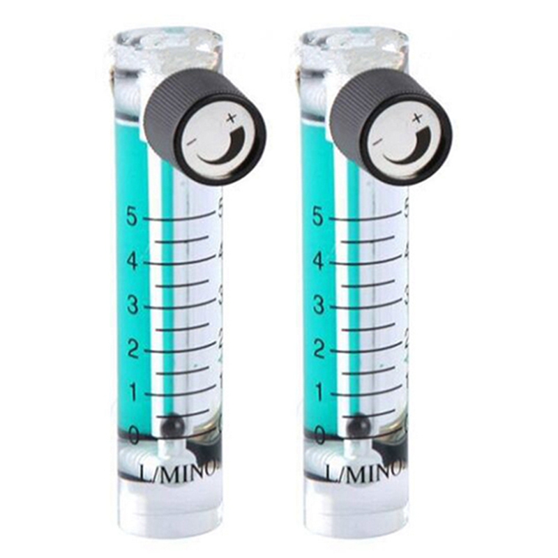 2X 0.15LPM 1L Oxygen Flow Meter Flowmeter with Control Valve for