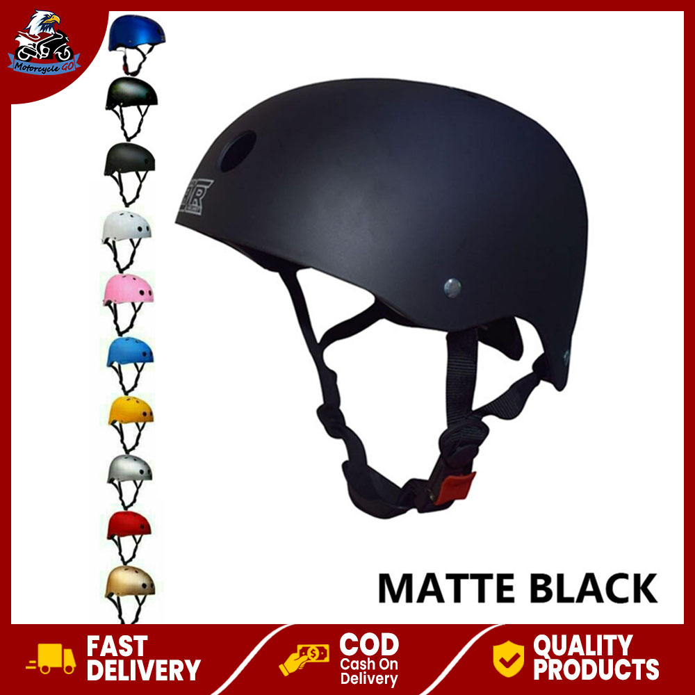 Nutshell Half Face Crash Safety Passenger Helmet (Matte Black) Lazada PH