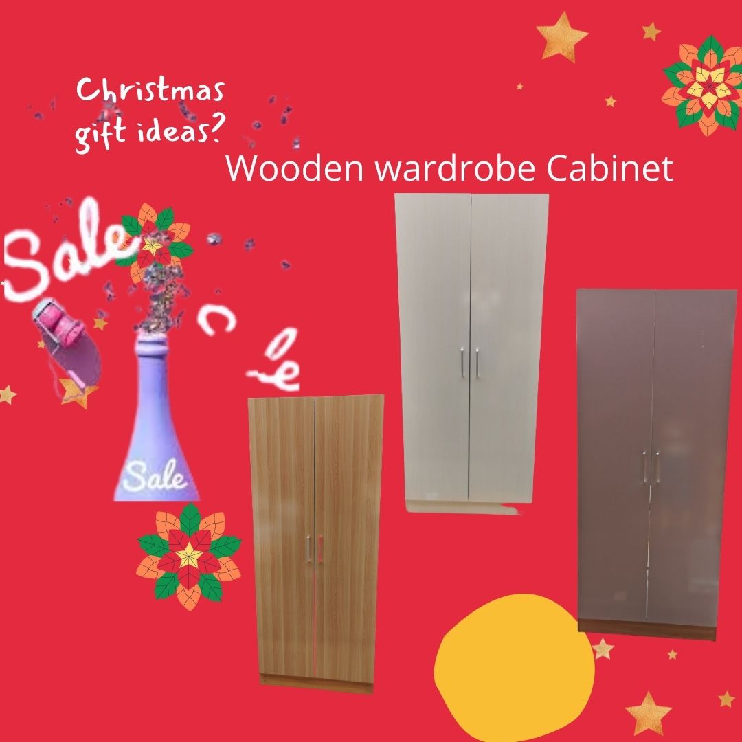 Bedroom Furniture Two Door Wooden Wardrobe Lazada PH