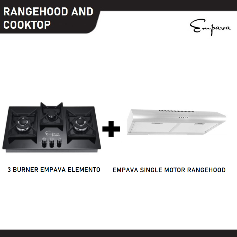 Built In Gas Hob Smooth Tempered Glass in Black Easy to Clean Hob With