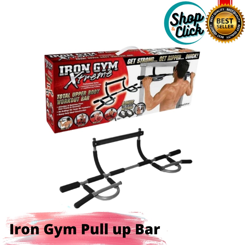 Iron Gym Total Upper Body Workout Bar Home Gym Iron Pull