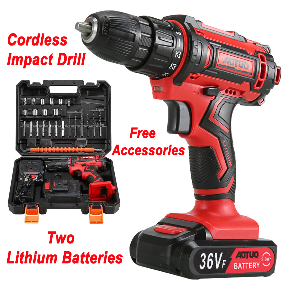 Impact cordless best sale drill set