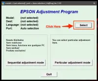 reset inkpad epson l120