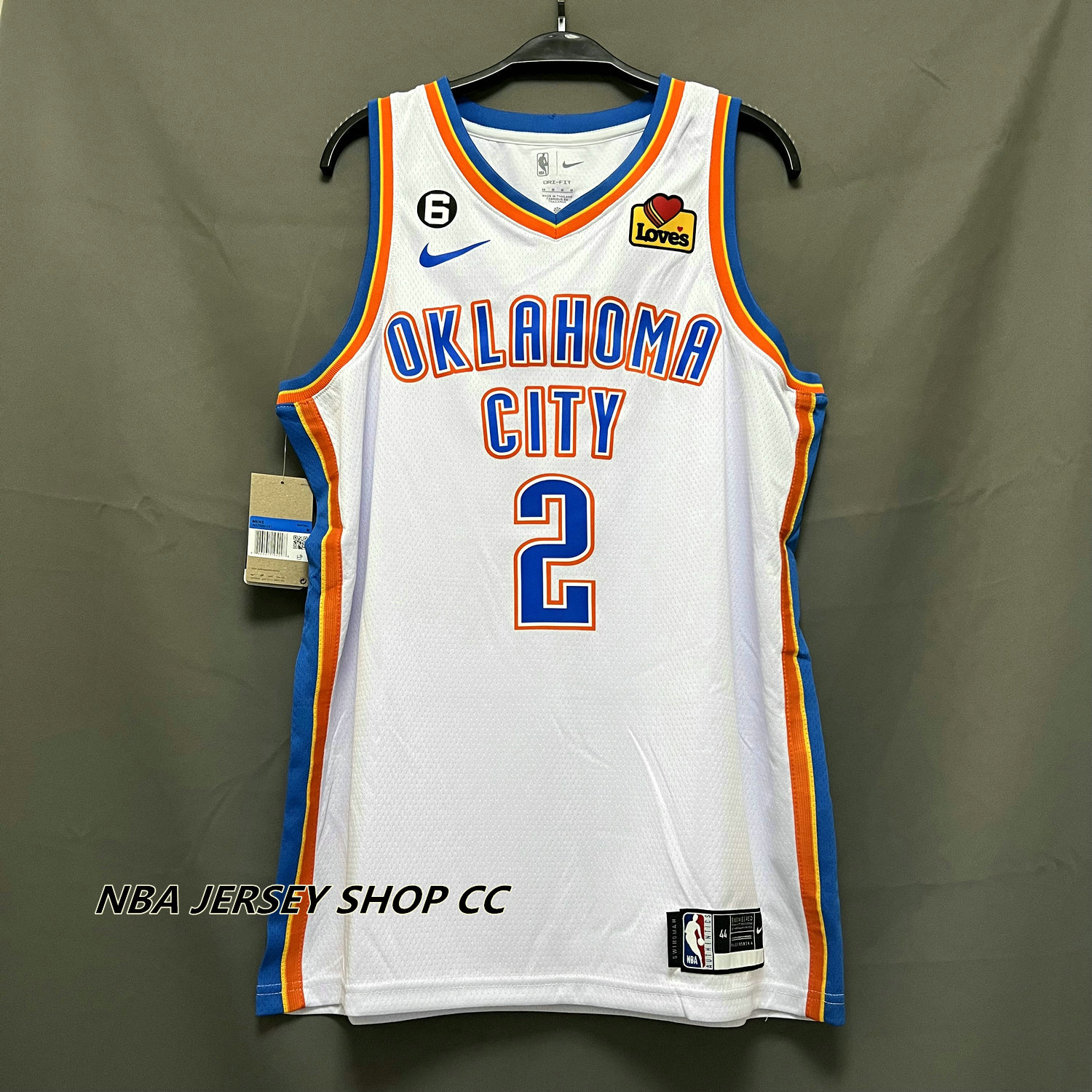 NWT new OKC Oklahoma City Thunder Shai Gilgeous-Alexander #2 Jersey NBA  Mens M