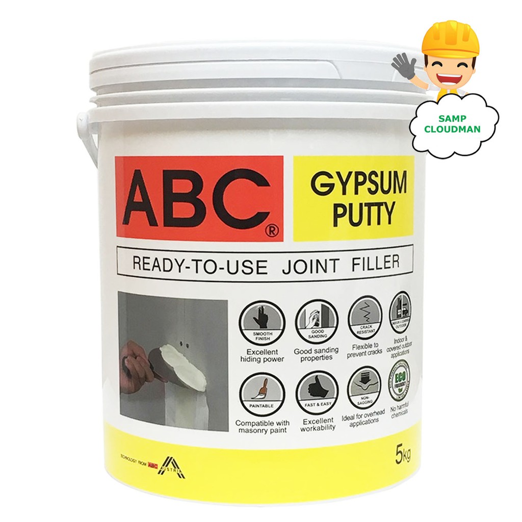 ABC Gypsum Putty Gallon Size 5Kg Wall Putty Lazada PH