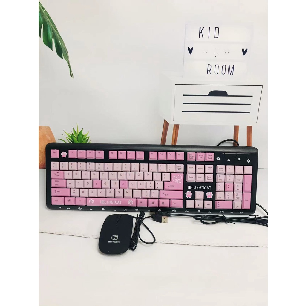 logitech the mouse Hello kitty keyboard set black mouse Lazada PH
