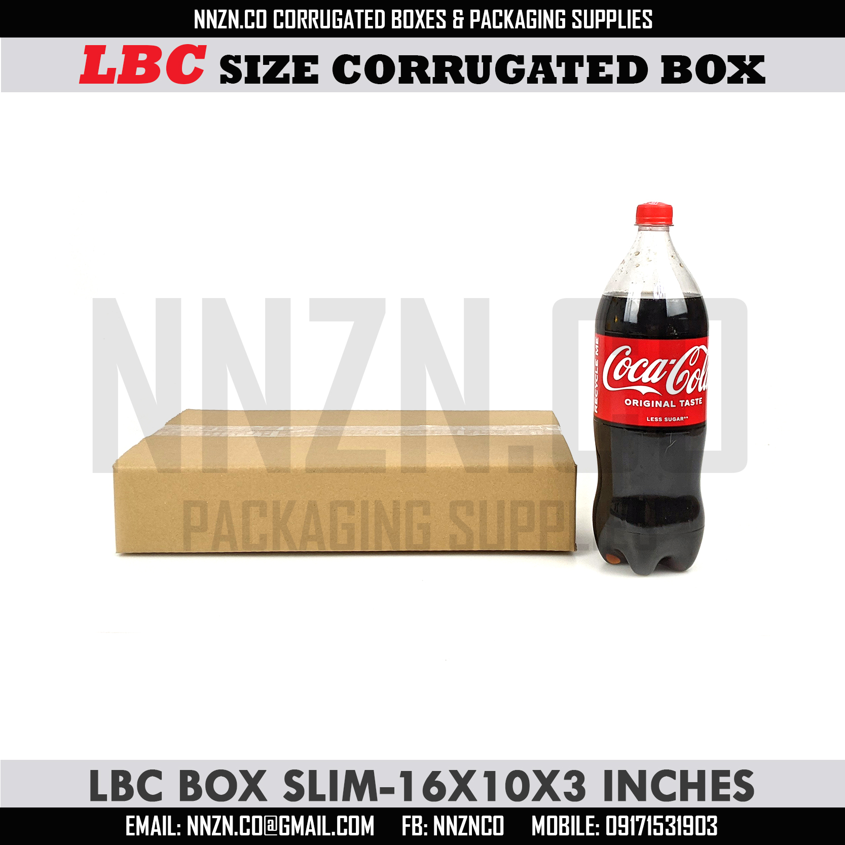 NNZN Slim LBC Express Sizes Corrugated Cargo Shipping Boxes Packaging