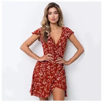 lazada wrap dress