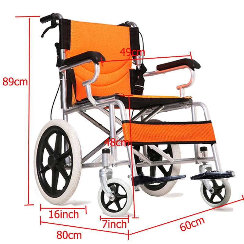 【Dispatch from Manila】Wheelchair Standard Adult Wheelchair Foldable Wheelchair Travel Wheelchair