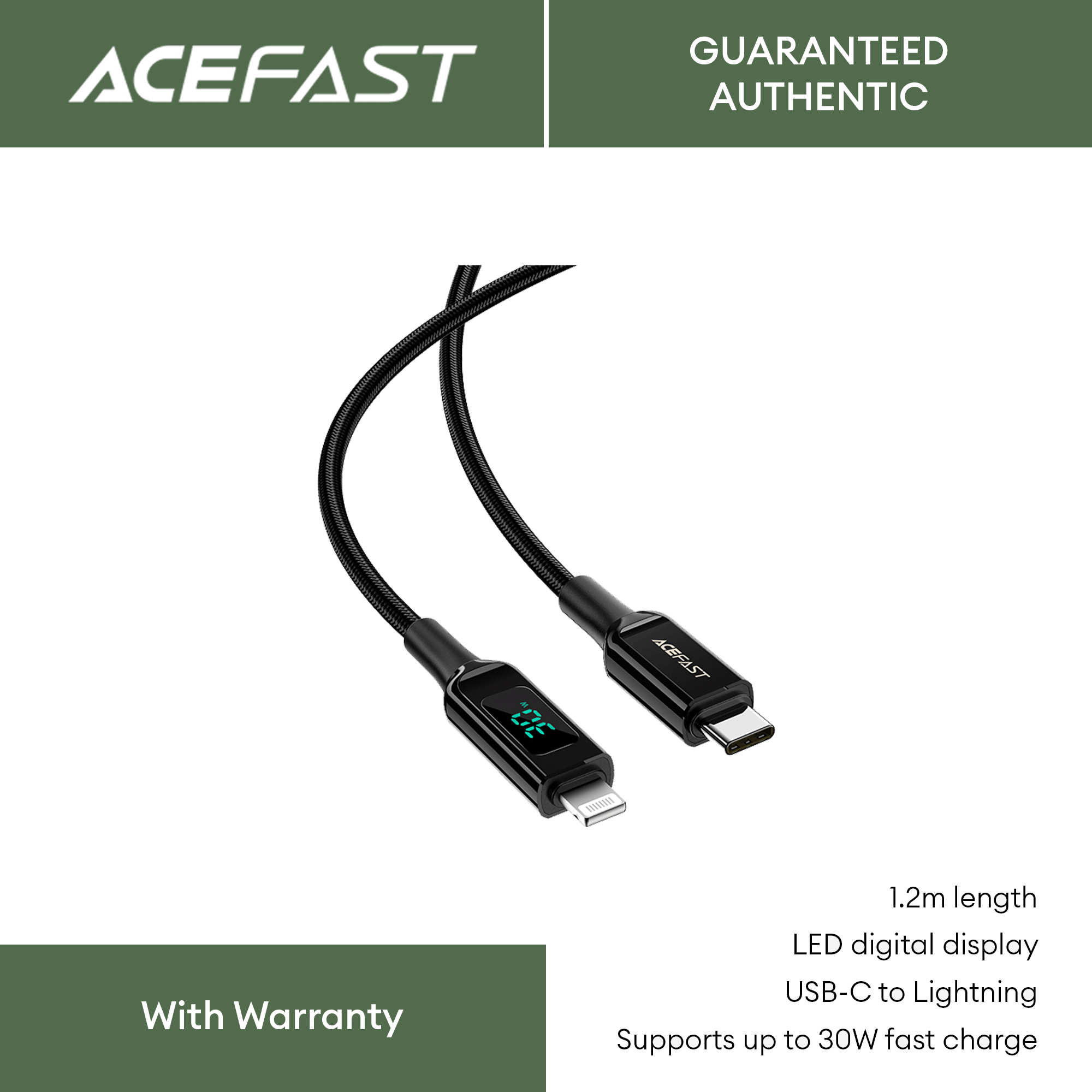 Acefast Acewire Pro C Usb C To Lightning Cable M Lazada Ph