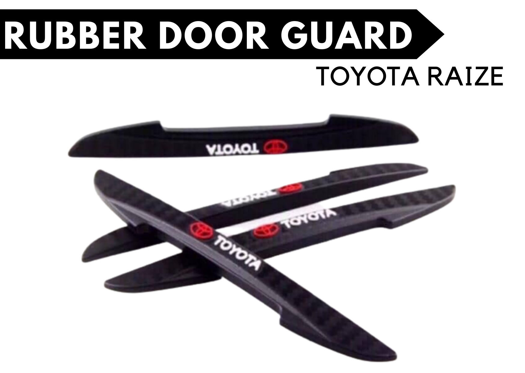 TOYOTA RAIZE Rubber door guard / Black rubber door guard / Car door