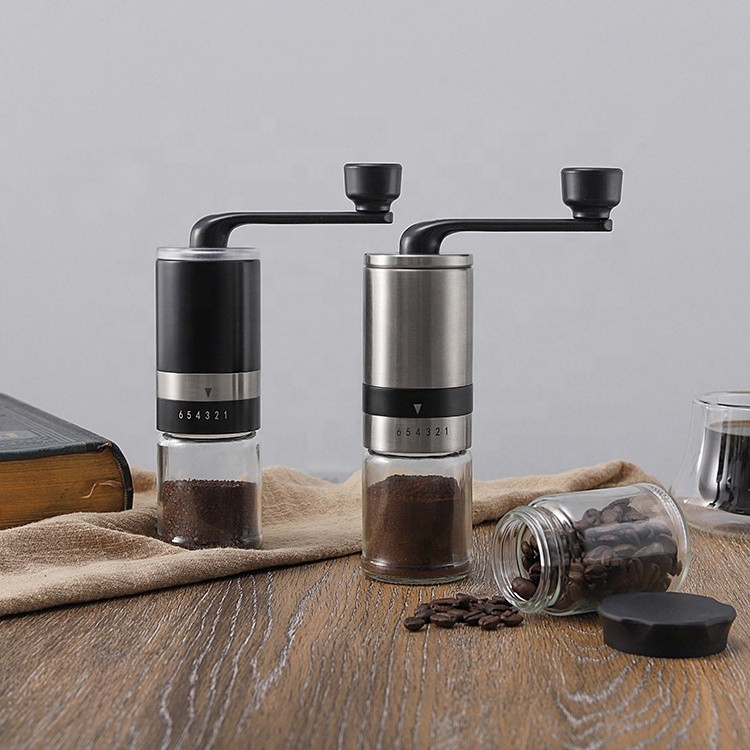 Professional Adjustable Ceramic Burr Portable Manual Coffee Grinder ...