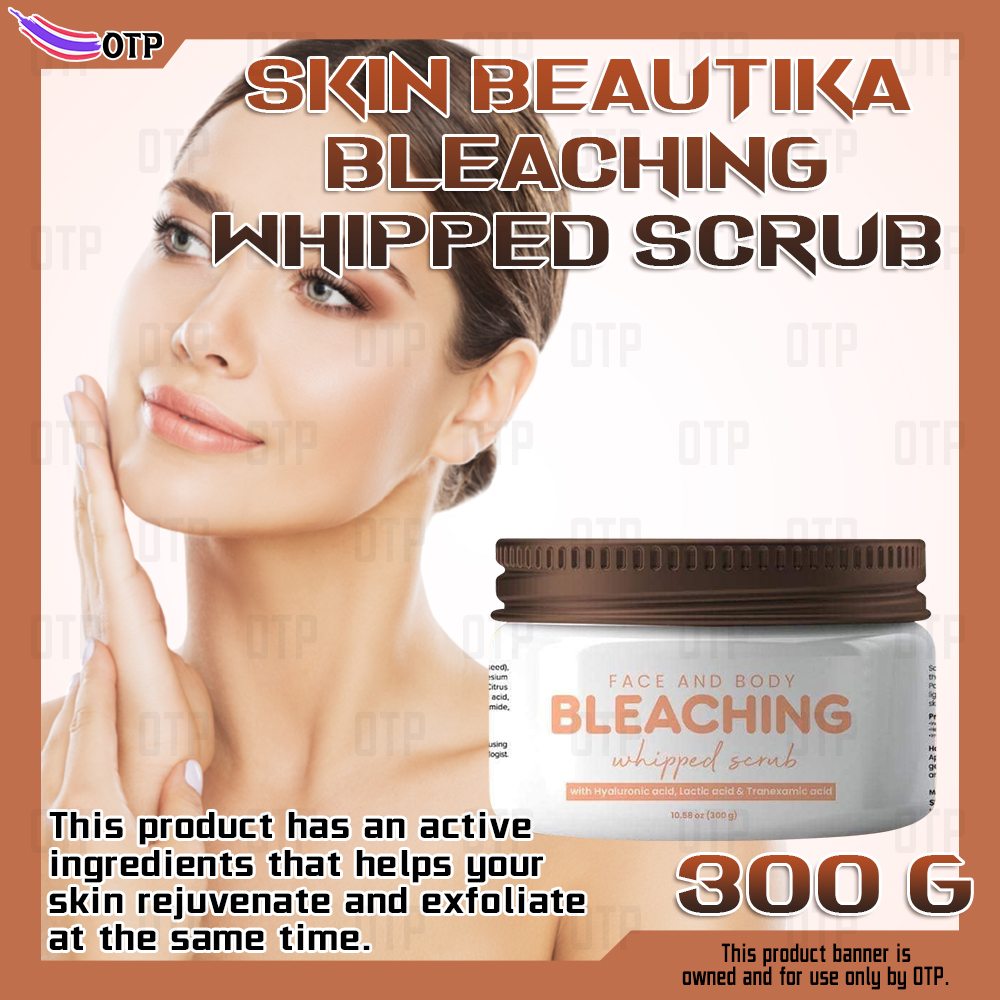 Skin Beautika Bleaching Whipped Scrub 300g for Face and Body, Face