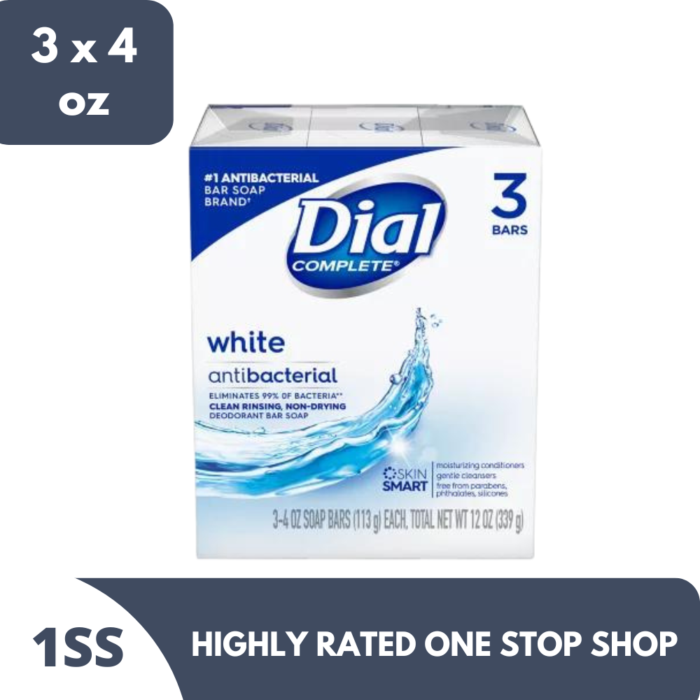 Dial White Antibacterial Soap 3 x 4 oz Lazada PH