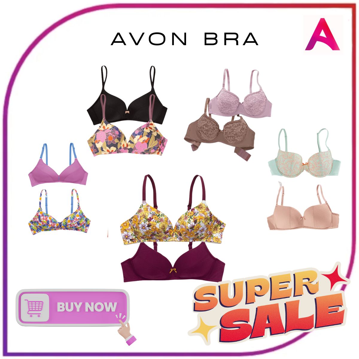 AVON Eli Non wire Bra Soft Cup Everyday Comfort Bras for home wear