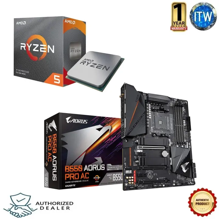 Amd Ryzen 5 3600 Processor With Gigabyte B550 Aorus Pro Ac Motherboard Bundle Lazada Ph