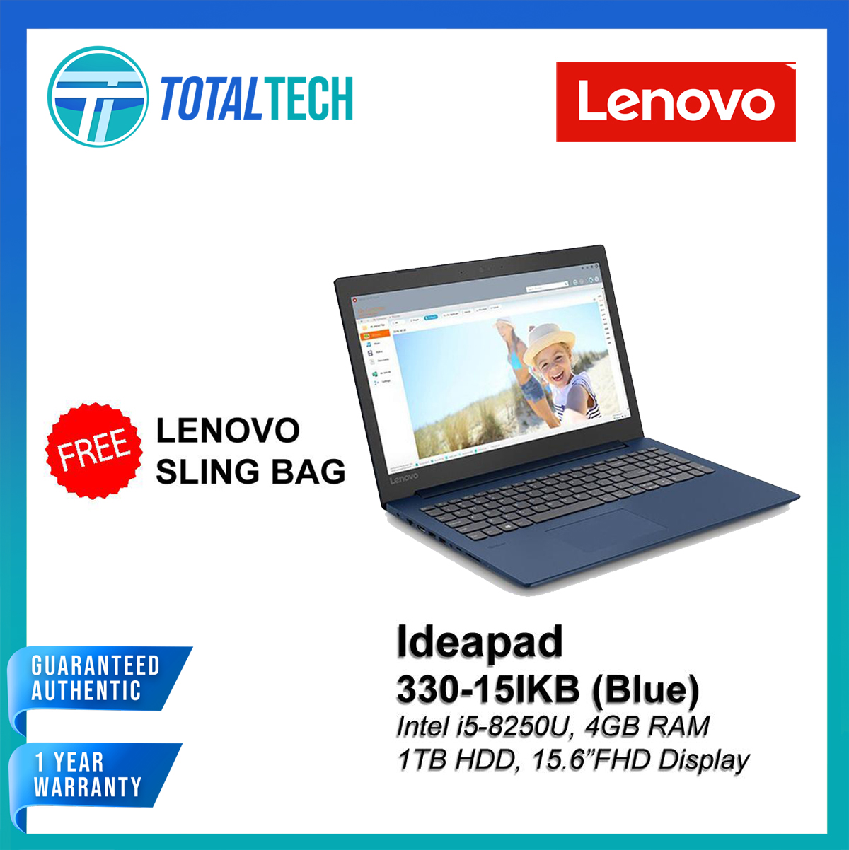 Lenovo Ideapad 330 (15″, 330-15IKB 81DE01L4PH)  FHD Intel Core i5  8th Gen) | Lazada PH
