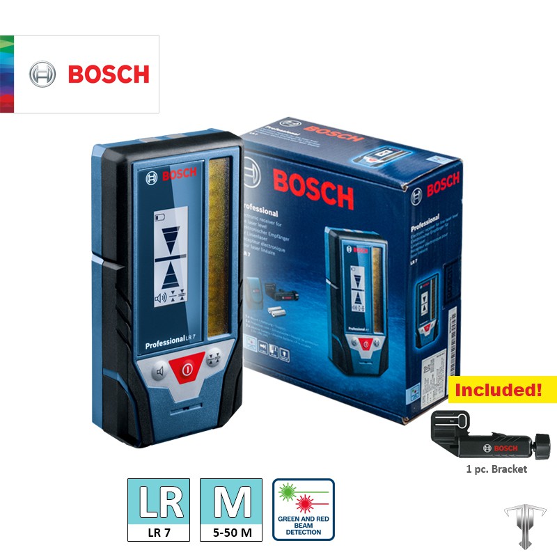 【factory outlet】 Bosch LR 7 Professional Laser Receiver for Bosch Green and Red Line Lasers
