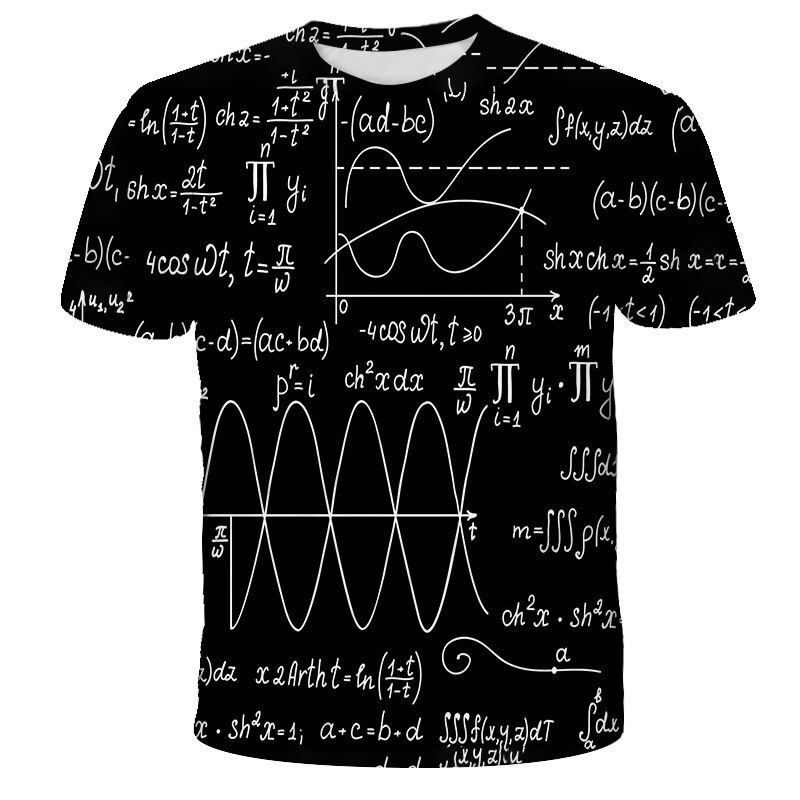Math Sleeve 2021 Kids T-Shirts 3D Printed Mathematics Cool Tee Short Sleeve Summer ...