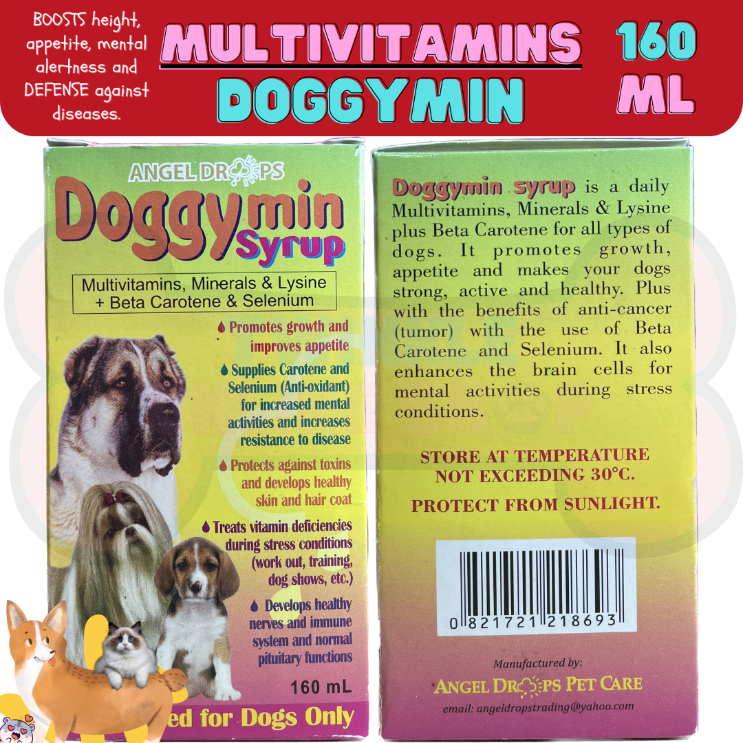 Angel Drops Doggymin Multivitamin Syrup for Dogs ♥ 160ml ♥ Lazada PH