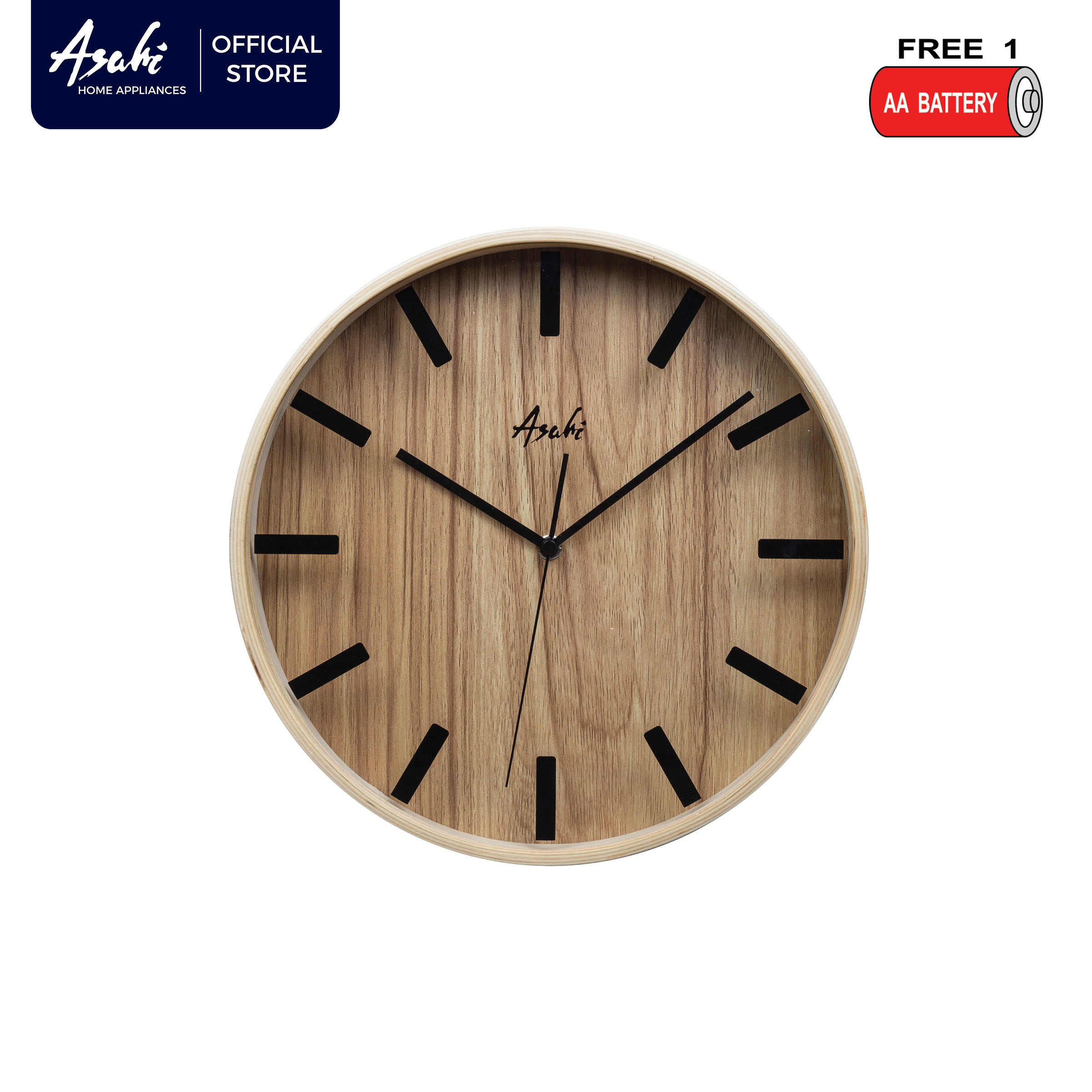 Asahi W 7009 Round Wall Clock 12 inches Lazada PH