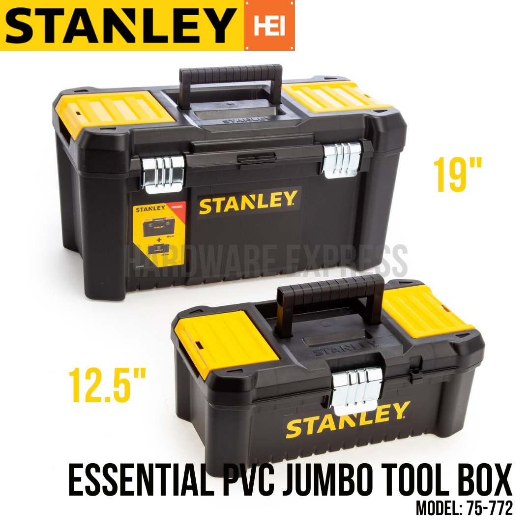 Stanley Essential PVC Jumbo Tool Box 19" + 12.5" (75772) Lazada PH