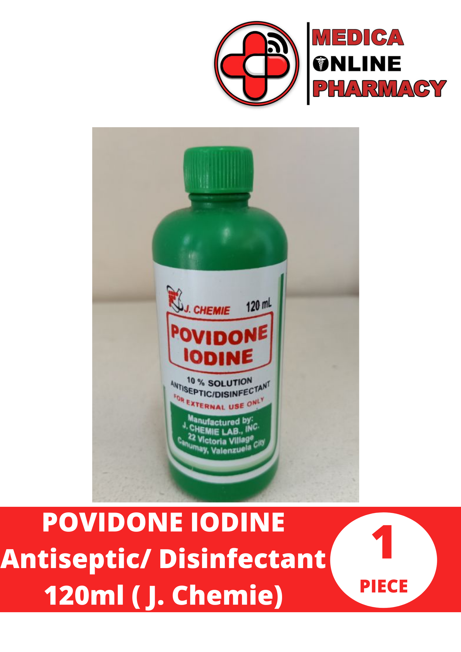 POVIDONE IODINE Antiseptic/ Disinfectant 120ml ( J. Chemie) Lazada PH