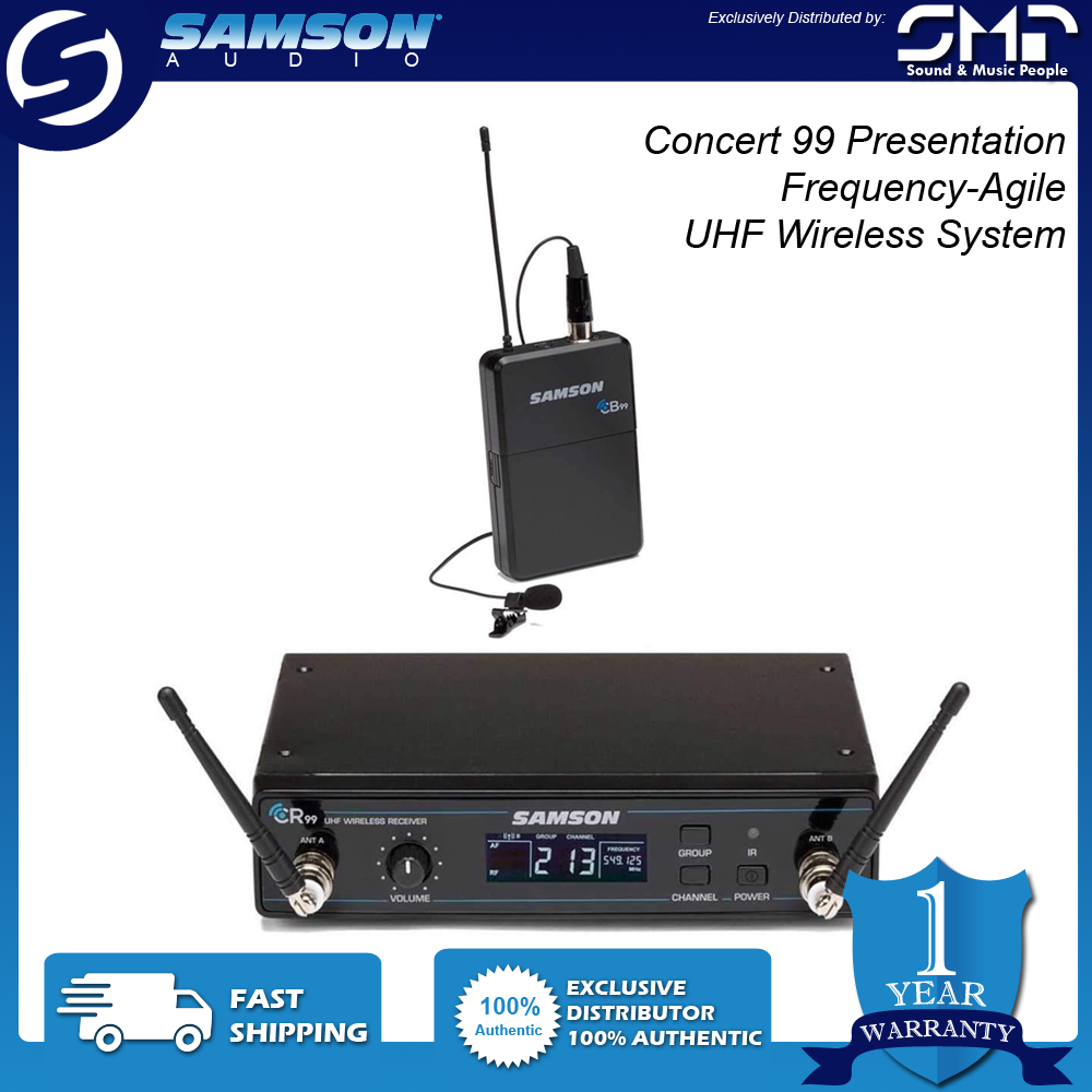 SAMSON Concert 99 Presentation Frequency-Agile UHF Wireless System (LM10)  Lazada PH