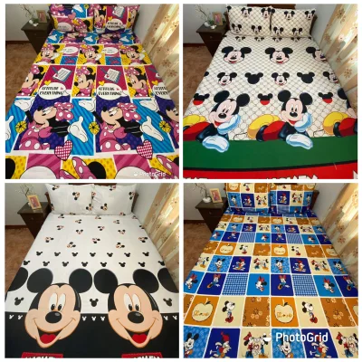 DKBeddings - Mick-Mouse Bedsheet (Canadian Cotton) single, double, family, queen, king