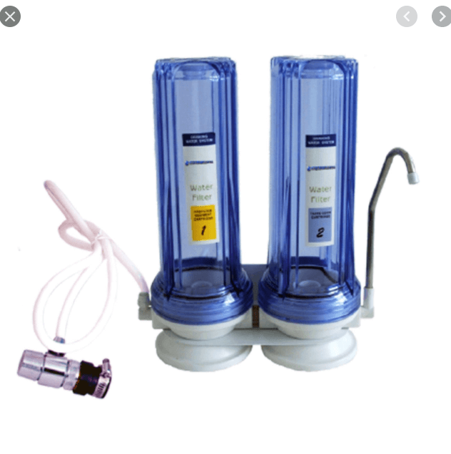 Double Water Filter System by OSMOSIS LeakFree Two Filters Keep your